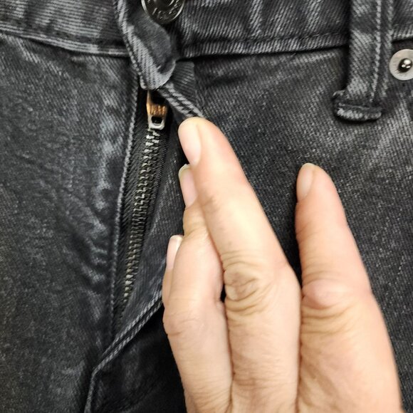 GAP Jeans Womens 29 Petite Black Stretch Mid Rise Long And Lean Flare - Picture 2 of 14